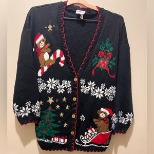 Vintage Christmas Sweater – Size Medium 🎄